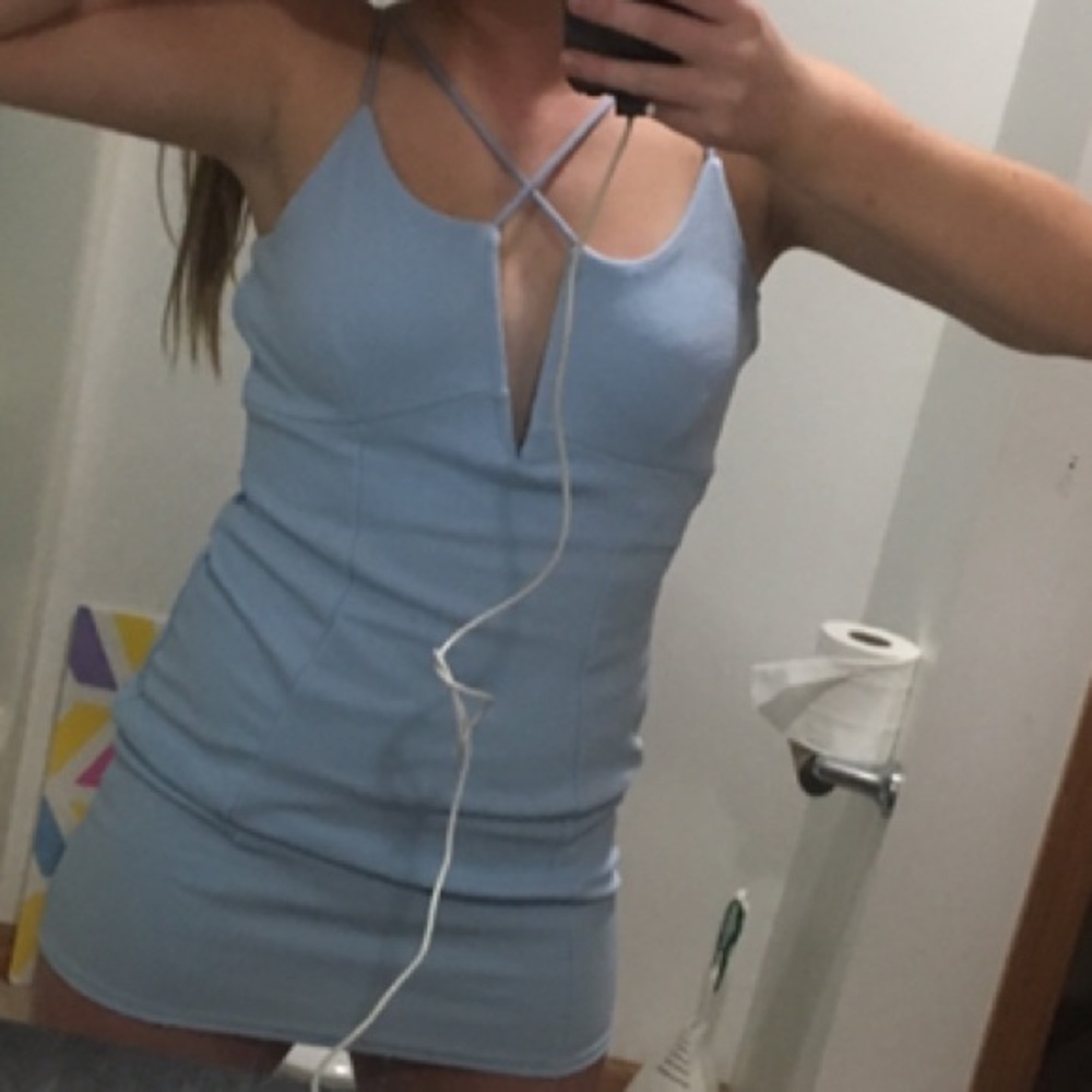 Baby Blue Bodycon Dress